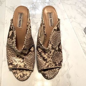 Steve Madden VISTA snake mule heel